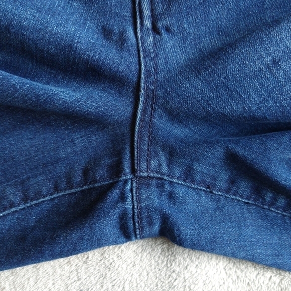 Democracy Ab Technology Dark Wash Distressed Skinny Jeans Tummy Control Stretch - Picture 9 of 9